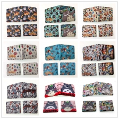 10 Styles My Neighbor Totoro Cartoon Folding PU Purse Anime Short Wallet