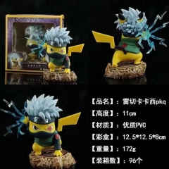 11.5cm Naruto Kakashi Cos Pokemon Pikachu Character Cartoon Model Toy Anime PVC Figure
