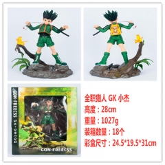 全职猎人GK BM HUNTER 奇犽/小杰 揍敌客 雕像手办，一件12个，高约28cm