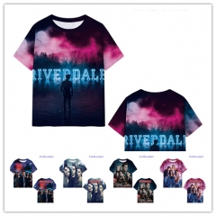 5 Styles Riverdale Color Printing Cosplay Anime T-shirt