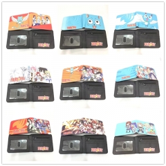 9 Styles Fairy Tail PU Cosplay Cartoon Purse Anime PU Wallet