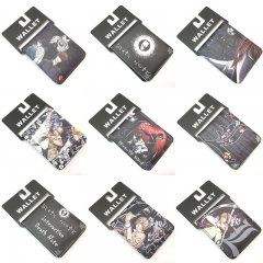 10 Styles Death Note Cosplay Cartoon Purse Anime PU Wallet