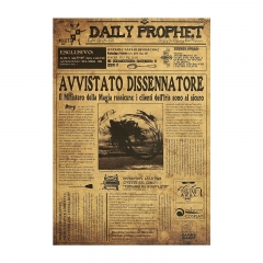 Harry Potter Cartoon Placard Home Decoration Retro Kraft Paper Anime Poster