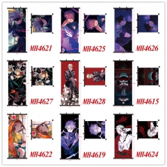 17 Styles Jujutsu Kaisen Gojo Decorative  Wall Anime Wallscroll (40*102CM)