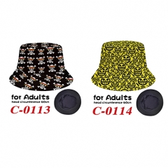 2 Styles One Piece Popular Fisherman Sun Hat Cap Anime Bucket Hat