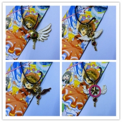 4 Styles Card Captor Sakura Cosplay Pendant Cosplay Cartoon Alloy Anime Necklace