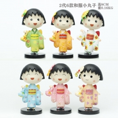 2代6款和服樱桃小丸子 可爱玩具玩偶 8CM 0.16KG