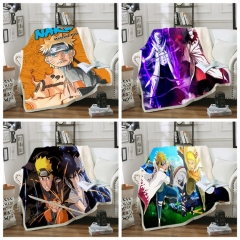 40 Styles 2 Sizes Naruto Double Layer Anime Blanket