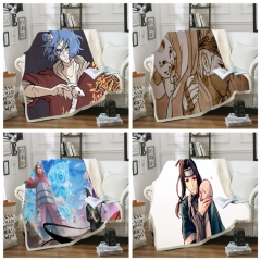 33 Styles 2 Sizes Naruto Double Layer Anime Blanket