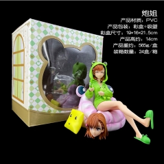 14CM Toaru Kagaku no Railgun Misaka Mikoto Model Toy Anime PVC Figure