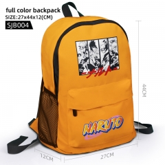 Naruto Cartoon Pattern Anime Full Color Backpack Anime School Bag