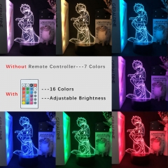 2 Different Bases Food Wars Shokugeki No Soma Anime 3D Nightlight with Remote Control