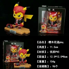 11CM Pokemon Pikachu Cos HanamichiSakuragi Cartoon Model Toy Anime PVC Figure