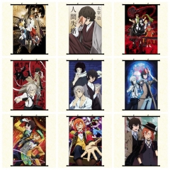 26 Styles Bungo Stray Dogs Cartoon Wall Scrolls Waterproof Anime Wallscrolls