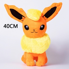 40CM Pokemon Flareon Cartoon Collectible Doll Anime Plush Toy