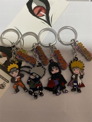 4 Style Naruto Cosplay Cartoon Decoration Anime Alloy Keychain