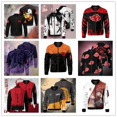 23 Style Naruto Cartoon Cosplay 3D Digital Print Anime Jacket