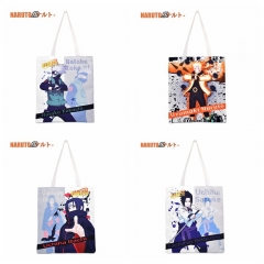 4 Styles Naruto Cartoon Pattern Canvas Handbag Shoulder Bag