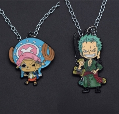 2 Styles One Piece Chopper/Zoro Alloy Anime Necklace