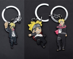 3 Styles Naruto Uzumaki Boruto Alloy Anime Keychain