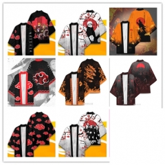 8 Style Naruto Cosplay 3D Printing Haori Anime Kimono Costume