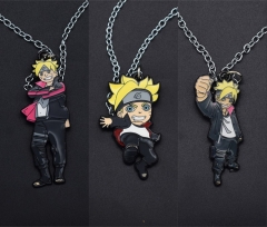 3 Styles Naruto Uzumaki Boruto Alloy Anime Necklace