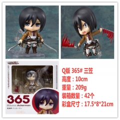 版粘土 进击的巨人 365# 三笠 阿克曼 可动换脸公仔，一件42个，高约10cm