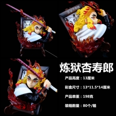 鬼灭之刃 GK 相框 冰箱贴 炼狱杏寿郎 炎柱 盒装手办 高13cm 一箱80个