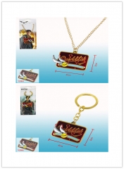 2 Styles Harry Potter Anime Cosplay Cartoon Anime Keychain Necklace