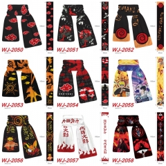10 Styles Naruto Cartoon Anime Plush Scarf (25*160CM)