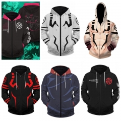 6 Styles Jujutsu Kaisen Cosplay Cartoon Clothes Anime Hoodie