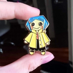 Coraline & the Secret Door Cartoon Anime Alloy Badge Brooches Pin