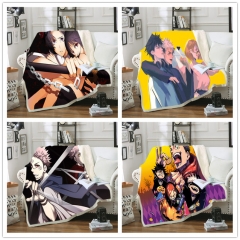 40 Styles 2 Sizes Jujutsu Kaisen Double Layer Anime Blanket
