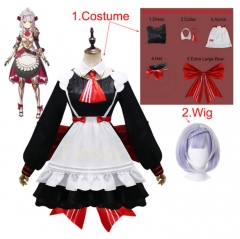 原神cos 诺艾尔cosply服装女仆装 大蝴蝶结现货