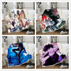 25 Styles 2 Sizes Jujutsu Kaisen Double Layer Anime Blanket