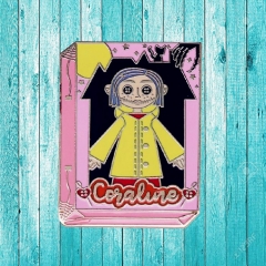 Coraline & the Secret Door Cartoon Anime Alloy Badge Brooches Pin