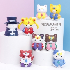 8款美少女猫咪5CM0.3KG