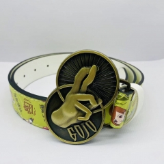 Jujutsu Kaisen Cartoon Alloy Leather Waistbelt Anime Waist Belt Buckle