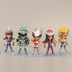 5款斗士手办 卡通动漫周边冰河邪武紫龙瞬公仔玩具蛋糕摆件