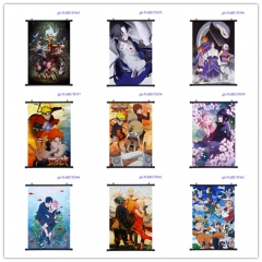 18 Styles Naruto Cartoon Wallscrolls Waterproof Anime Wall Scroll 60*90CM