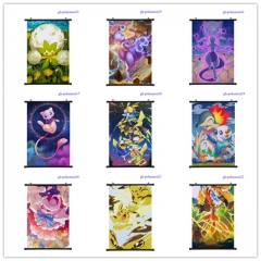 41 Styles Pokemon Cartoon Wallscrolls Waterproof Anime Wall Scroll 60*90CM
