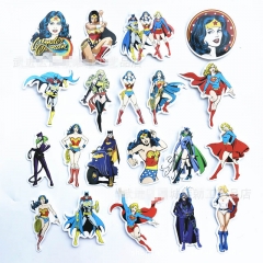 20 张 神奇女侠行李箱wonder woman卡通贴纸涂鸦贴纸汽车电动车防水贴纸