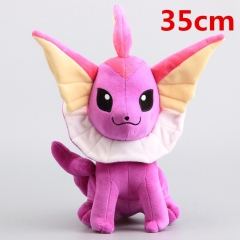 35CM Pokemon Vaporeon Character Anime Plush Toy Doll