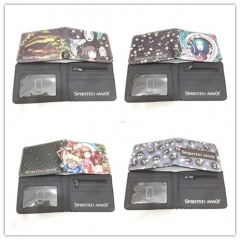 5 Styles Spirited Away PU Leather Coin Purse Bifold Anime Wallet