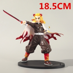 （袋装）18.5cm鬼灭手办 动漫卡通炼狱杏寿郎公仔玩具摆件