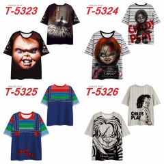 4 Styles Child's Play Cosplay 3D Digital Print Anime T-shirt