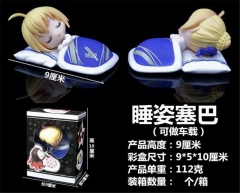 命运 fate Q版 睡姿塞巴（可做车载） 盒装手办 高9cm 一箱150个重112克