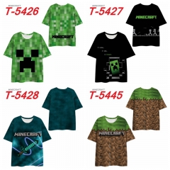 15 Styles Minecraft Cosplay 3D Digital Print Anime T-shirt