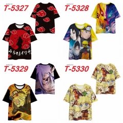 10 Styles Naruto Cosplay 3D Digital Print Anime T-shirt
