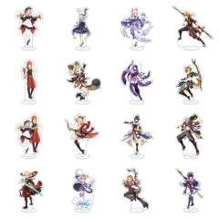 15CM 亚克力立牌元神Project万叶五郎 荒泷一斗雷电 云堇 申鹤厂家现货